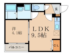 エリシオン大物町の物件間取画像